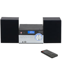 Camry Premium CR 1173 impianto stereo portatile Analogico e digitale 10 W AM, FM Nero, Argento Riproduzione MP3