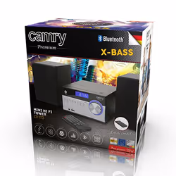 Camry Premium CR 1173 impianto stereo portatile Analogico e digitale 10 W AM, FM Nero, Argento Riproduzione MP3 - Vista aggiuntiva 6