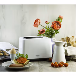 Adler AD 3216 tostapane 2 fetta/e 1000 W Grigio, Bianco - Vista aggiuntiva 7