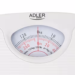 Adler AD 8151W bilance pesapersone Rettangolo Bianco Bilancia pesapersone meccanica