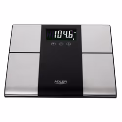 Adler AD 8165 bilance pesapersone Rettangolo Nero, Grigio Bilancia pesapersone elettronica