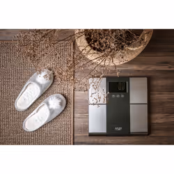 Adler AD 8165 bilance pesapersone Rettangolo Nero, Grigio Bilancia pesapersone elettronica
