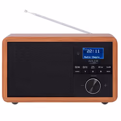 Adler AD 1184 radio Portatile Digitale Nero, Legno