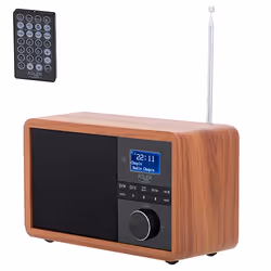 Adler AD 1184 radio Portatile Digitale Nero, Legno