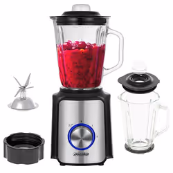 Mesko Home MS 4080 frullatore 1,5 L Frullatore da tavolo 1200 W Mirtillo, Acciaio, Trasparente - Vista aggiuntiva 8