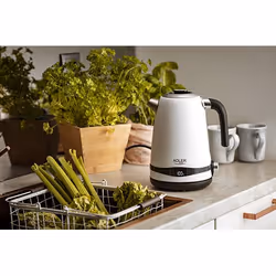Adler AD 1295w bollitore elettrico 1,7 L 2200 W Nero, Bianco - Vista aggiuntiva 7