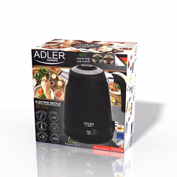 Adler AD 1295b bollitore elettrico 1 L 2200 W Nero, Acciaio inox - Vista aggiuntiva 8
