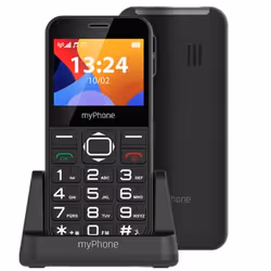 myPhone Halo 3, Barra, SIM singola, 5,87 cm (2.31"), 0,3 MP, 1000 mAh, Nero