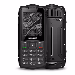 myPhone Hammer Rock, Barra, Doppia SIM, 6,1 cm (2.4"), 0,3 MP, 1800 mAh, Nero