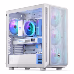 ENDORFY Arx 700 White ARGB, PC, Bianco, ATX, micro ATX, Mini-ATX, Vetro temperato, Gaming, Ventole