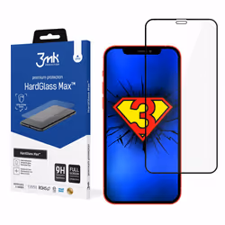 3MK HardGlass Max, iPhone 12/12 Pro, 1 pz