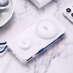 3MK PastelUp 10000 mAh Carica wireless Bianco - Vista aggiuntiva 4