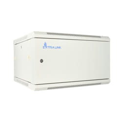 Extralink Armadio per montaggio su rack 6U 600x450 ASP Grigio fissato al muro, porta del metallo