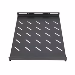 Extralink Ripiano fisso 1U 350mm Nero 19", 472x352mm, per armadi con profondita di 600m