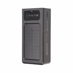 Extralink Powerbank EPB-093 30000mAh Nero Solar Power bank, USB-C, 30000 mAh, Polimeri di litio (LiPo), 10 W, Nero