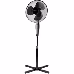 MPM MWP-19/C, Ventilatore domestico senza pale, Nero, Pavimento, 36,5 cm, 80°, 7,5 h