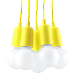 Sollux - Lampada a sospensione Diego giallo 25x90x25cm