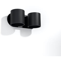 Sollux - Applique da Parete in Alluminio Orbis 2 Nero