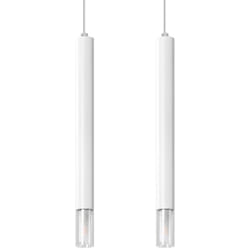 Sollux - Lampada a sospensione Wezyr bianco 30x120x6cm