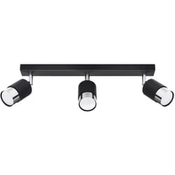Sollux - Lampada da soffitto Nero nero/cromato 45x18x5cm