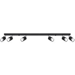 Sollux - Lampada da soffitto Nero nero/cromato 117x18x5cm