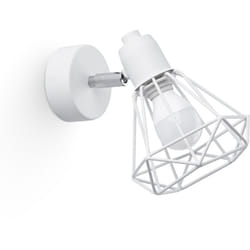 Sollux - Lampada da parete Artemis bianco 18x18x15cm