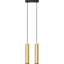 Sollux - Lampada a sospensione Lagos splendore dorato 30x90x6cm