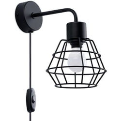 Sollux - Lampada da parete Suba nero 15x23x23cm