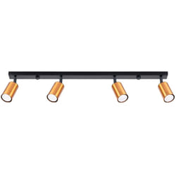 Lampada da soffitto Winx nero/rame 82x18.5x6cm Sollux