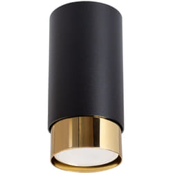 Lampada da soffitto Nero nero/oro 6x12.5x6cm Sollux