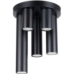 Lampada da soffitto Lagos nero 25x33x25cm Sollux