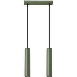 Sollux - Lampada a sospensione Lagos verde oliva 30x105x6cm