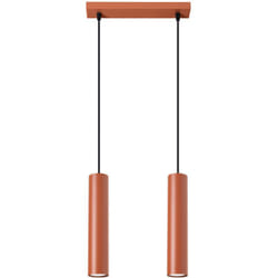 Sollux - Lampada a sospensione Lagos ocra rossa 30x105x6cm