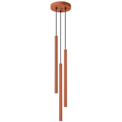 Sollux - Lampada a sospensione Pastelo ocra rossa 19.5x104x19.5cm