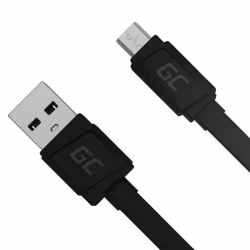 Green Cell KABGC01, 0,25 m, Micro-USB A, USB A, 0,48 Gbit/s, Nero