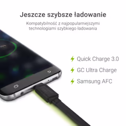 Green Cell KABGC01 cavo USB 0,25 m Micro-USB A USB A Nero