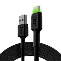 Green Cell KABGC13 cavo USB USB 2.0 2 m USB A USB C 0,48 Gbit/s Nero