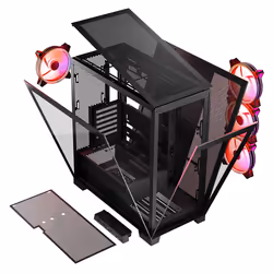Modecom Volcano SPACE APEX ARGB MIDI USB 3.0 X 2 CYPE-C - AT Midi Tower Nero