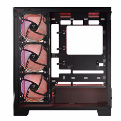 Modecom Volcano SPACE APEX ARGB MIDI USB 3.0 X 2 CYPE-C - AT Midi Tower Nero - Vista aggiuntiva 4