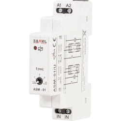 Zamel - ASM-01/U Relè temporizzatore luci scale Guida din 12 v, 24 v, 230 v