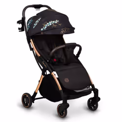 Lionelo Julie One, Velo per culla, Passeggino leggero, Qualsiasi tipo, Ruote solide, Ripiegabile, Nero, Bronzo