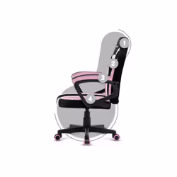 Huzaro RANGER 1.0 PINK MESH Seduta piatta Schienale a rete - Vista aggiuntiva 8