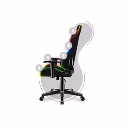 Huzaro Ranger 6.0 RGB Sedia per gaming universale Seduta a dondolo (culla) Nero - Vista aggiuntiva 7