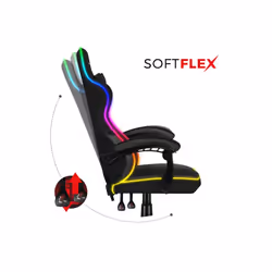 Huzaro FORCE 4.4 RGB Sedia da gaming per PC Seduta a dondolo (culla) Nero - Vista aggiuntiva 6