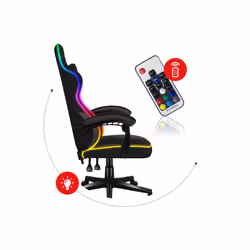 Huzaro FORCE 4.4 RGB Sedia da gaming per PC Seduta a dondolo (culla) Nero - Vista aggiuntiva 7