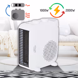 Adler AD 7725W stufetta elettrica Interno Bianco 2000 W Riscaldatore ambiente elettrico con ventilatore - Vista aggiuntiva 6