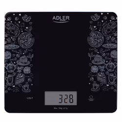 Adler AD 3171 bilancia da cucina Nero Rettangolo Bilancia da cucina elettronica