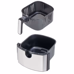 Camry Premium CR 6311 friggitrice Singolo 5 L Indipendente 2500 W Friggitrice ad aria calda Nero, Acciaio inox