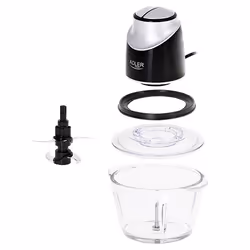 Adler AD 4082 tritaverdure elettrico 1,2 L 300 W Nero, Argento - Vista aggiuntiva 4