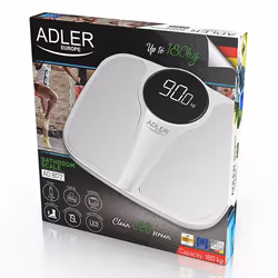 Adler AD 8172W bilance pesapersone Rettangolo Bianco Bilancia pesapersone elettronica - Vista aggiuntiva 5